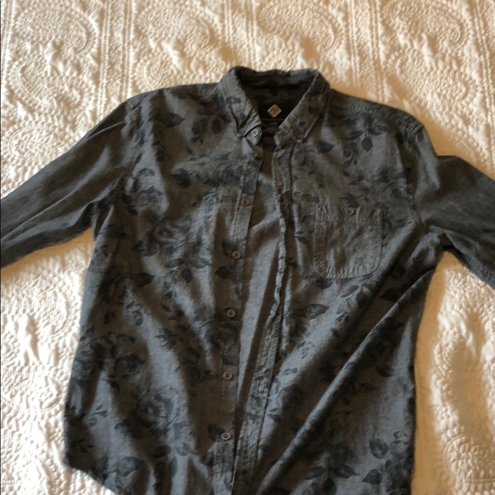 Floral long sleeve button up